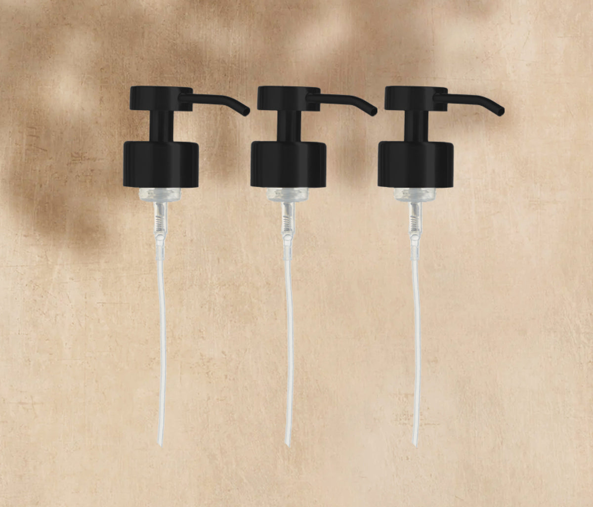 Matte Black Foaming Wash Pumps for Glass Bottle (3 Pack) Product Page